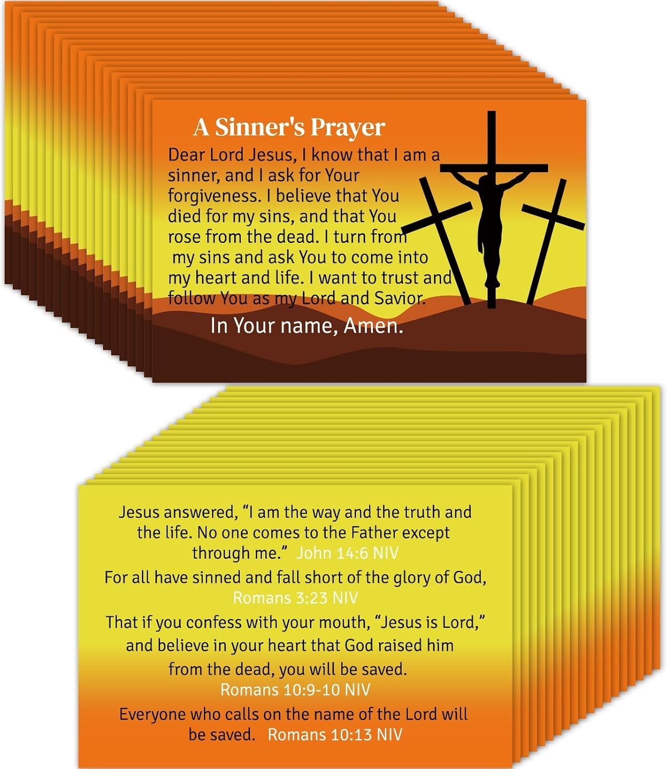 240Pcs Gospel Tracts Romans Road Salvation Religious Christian Tract Serenity Pr