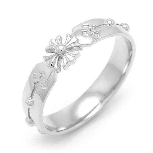 Rosary Ring RS198 925 Sterling Silver Catholic Christian (US 4 ~ 12 1/2)