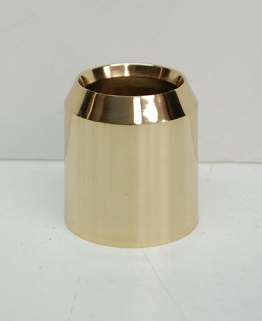 BRASS 2″ ADVENT CANDLE FOLLOWER – BURNER – TOPPER – CHURCH / PASCHAL CANDLE