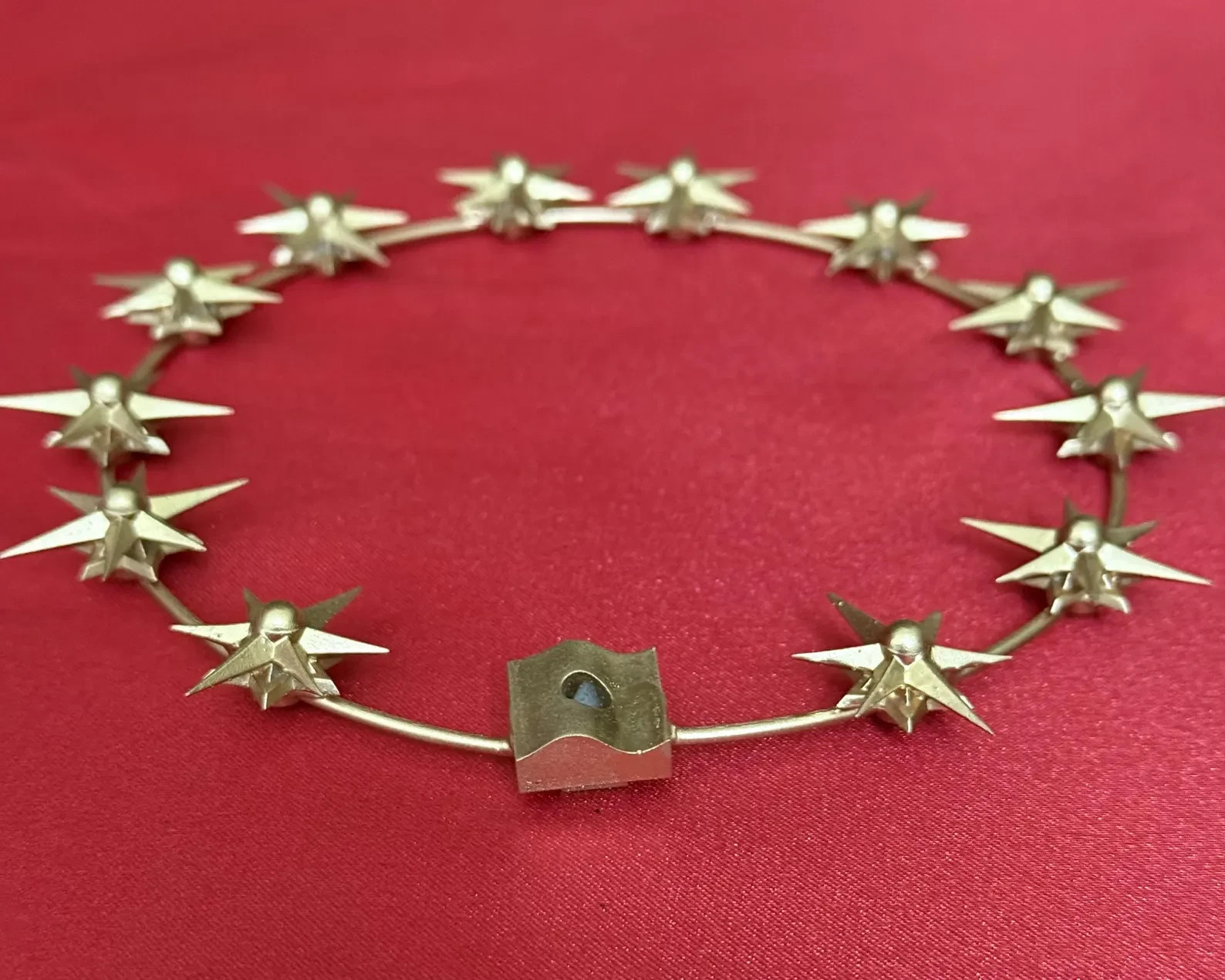 Handmade 12 Star Gold Halo Crown for Virgin Mary Statue 11-20″ Catholic
