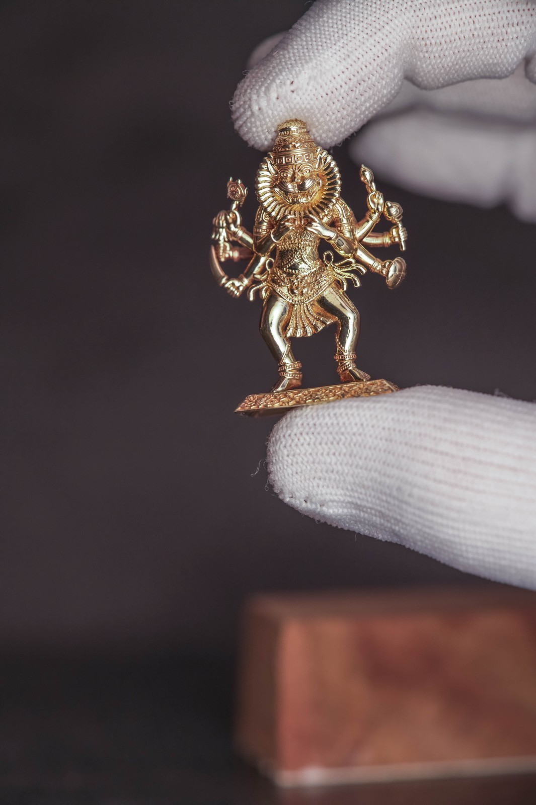 Nrisimhadev Idol 5 Metals • 1.5 Inch Narasimha Murti