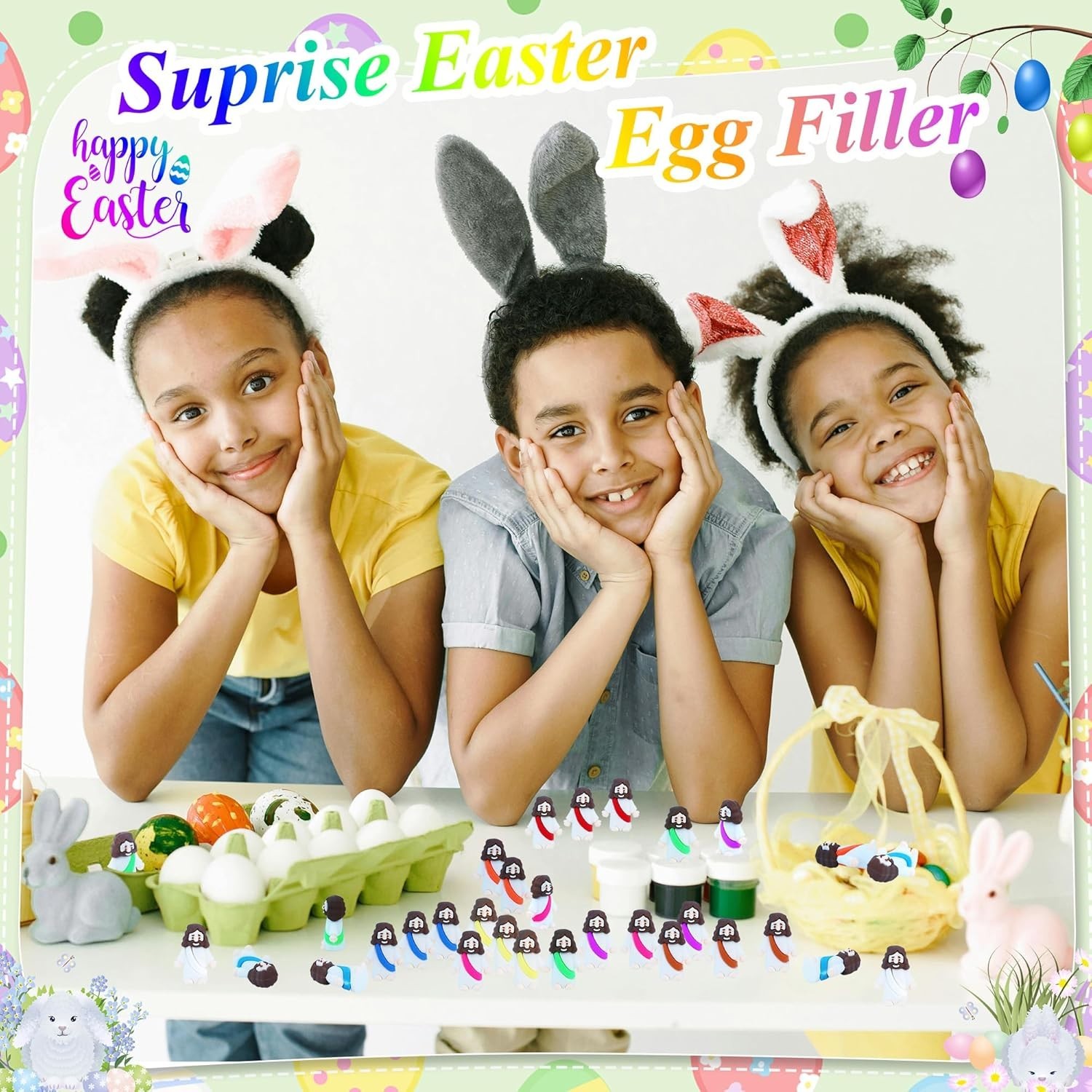 Durable 32 Piece Easter Jesus Figure Set for Religious Events & Gifts